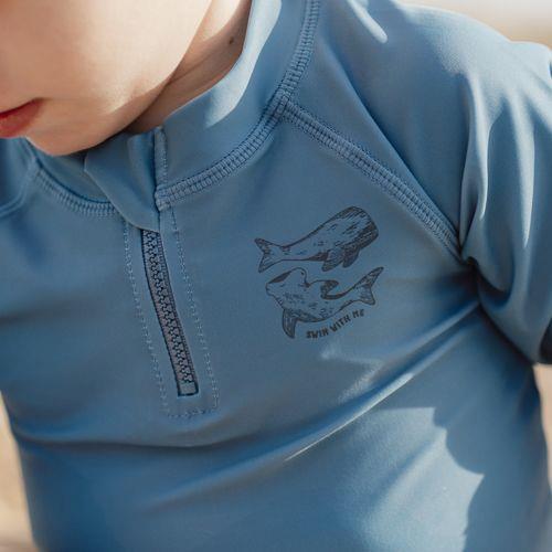 Little Dutch - Swim T-Shirt, Long Sleeves - Blue Whale - Swanky Boutique