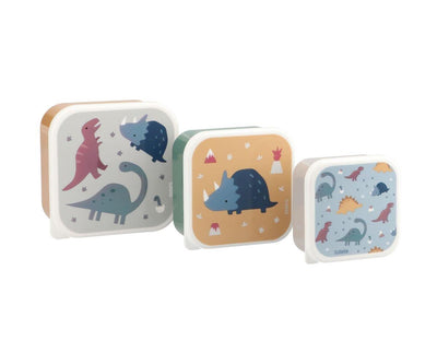 Tutete - Lunch Box Set of 3 different sizes Dino World - Swanky Boutique