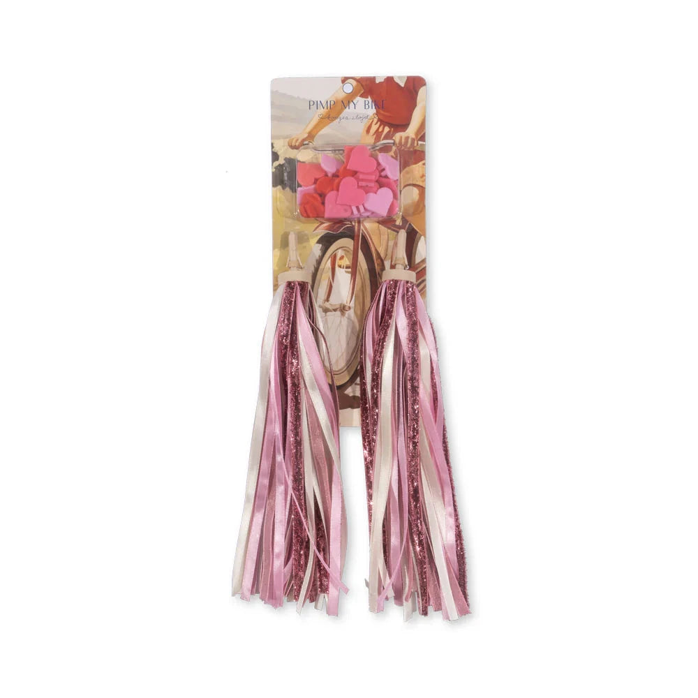 Bicycle Streamers Beads Pink Glitter – Swanky Boutique