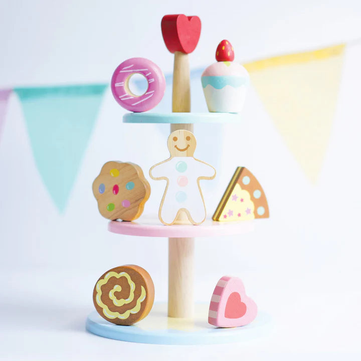 Le Toy Van - 3 Tier Cake Stand Incl 7 Cakes - Swanky Boutique
