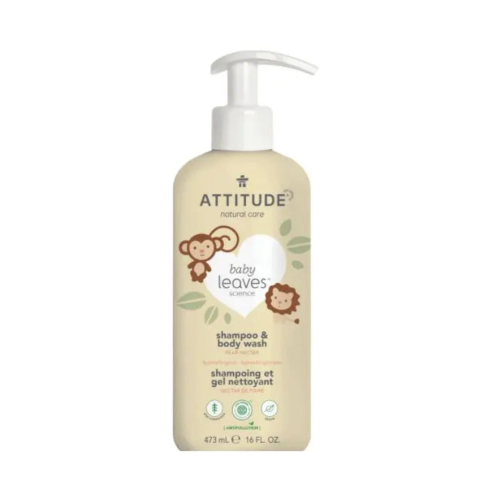 2-in-1 Shampoo & Body Wash, Baby Leaves - Pear Nectar 473ml