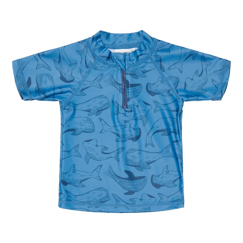 Swim T-Shirt, Short Sleeves Sea Life Blue (UPF 50+) Various