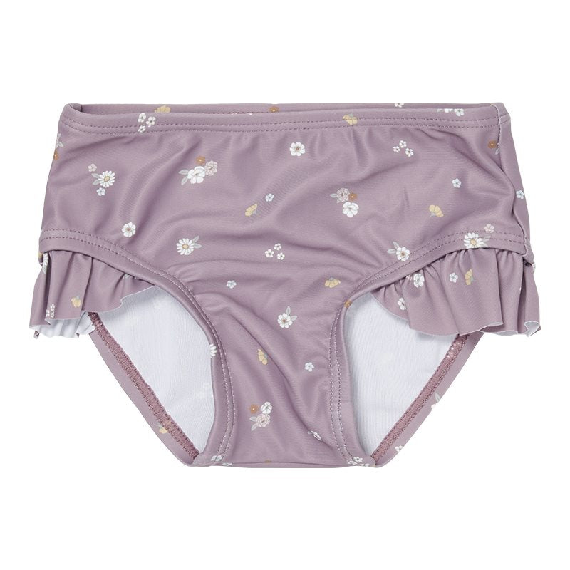 Little Dutch - Swim Pants Ruffles Mauve Blossom UPF 50+ - Swanky Boutique