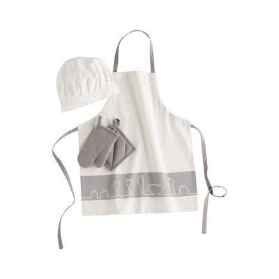 Kid's Concept - Chef Outfit Set White Grey - Swanky Boutique