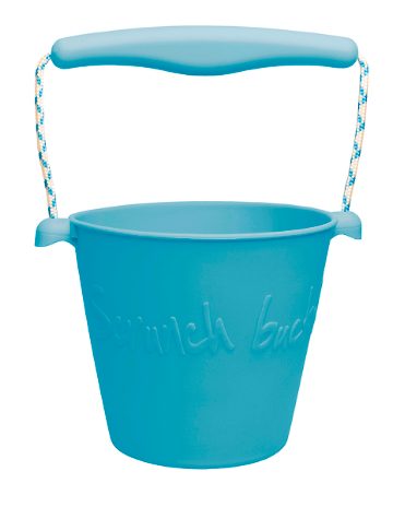 scrunch - Beach Bucket, Foldable - Petrol Blue - swanky boutique malta