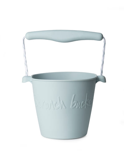 scrunch - Beach Bucket, Foldable - Duck Egg Blue - swanky boutique malta