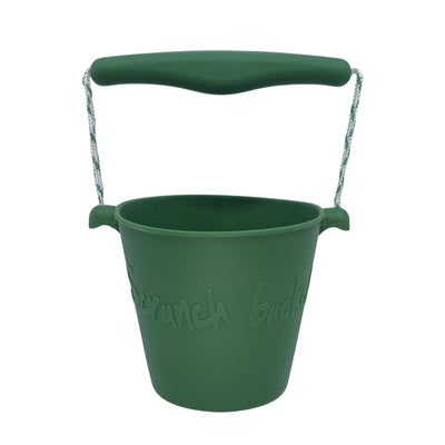 scrunch - Beach Bucket, Foldable - Dark Green - swanky boutique malta