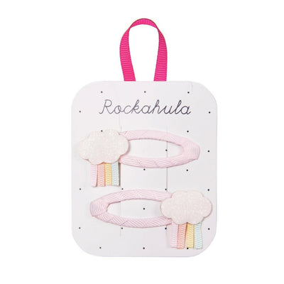 rockahula kids - Hair Accessories, Clips - Rainy Cloud, Pastel Pink - swanky boutique malta