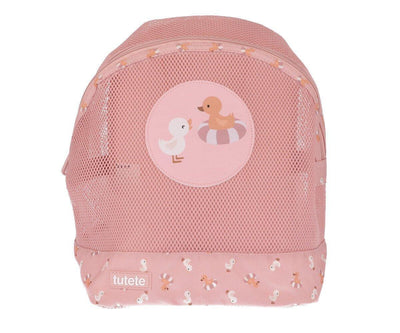 Tutete - Beach Mesh Backpack Ducks Pink - Swanky Boutique