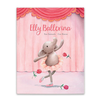 jellycat - elly ballerina book hardback book - swanky boutique malta