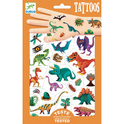 djeco - tattoos pack of 69 dinosaurs- swanky boutique malta