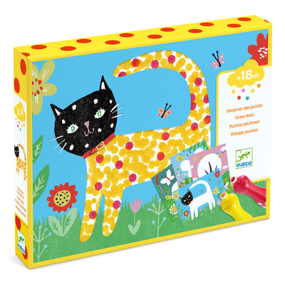 Djeco - Colouring Activity Kit Incle 4 Foam Markers Animals (18+ months) - Swanky Boutique