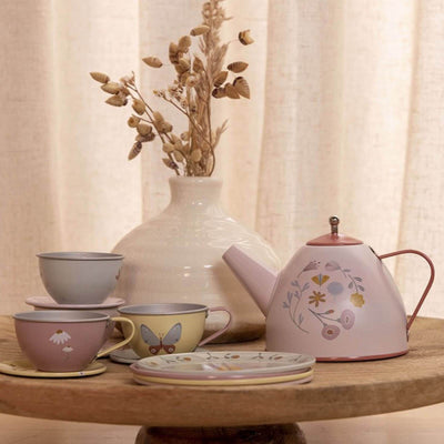 Little Dutch - Tea Set Tin Flowers & Butterflies - Swanky Boutique
