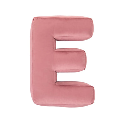 Betty's Home - Pillow Velour Letter E Rose - Swanky Boutique