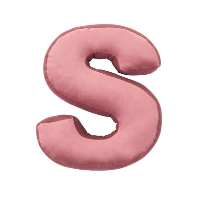 Betty's Home - Pillow Velour Letter S Rose - Swanky Boutique