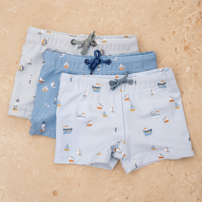 Little Dutch - Swim Shorts Sailors Bay Dark Blue UPF 50+ - Swanky Boutique