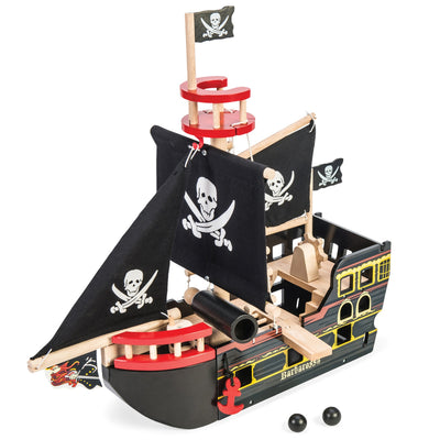 Le Toy Van - Pirate Ship Wooden Barbarossa - Swanky Boutique