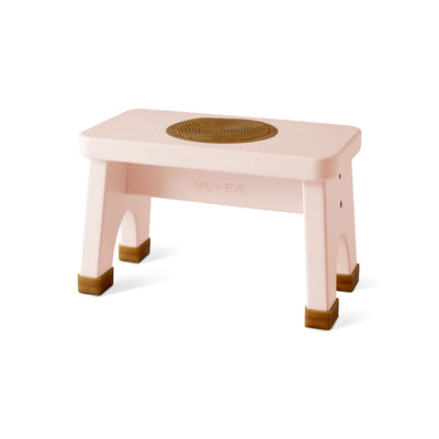 hevea - stool rubberwood champagne pink - swanky boutique malta
