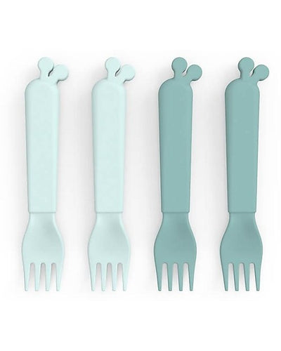done by deer - cutlery forks 4 pack set 100% pp blue - swanky boutique malta
