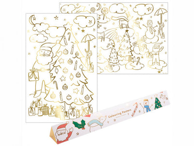 meri meri - colouring posters 2 pack christmas - swanky boutique malta
