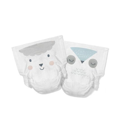 Kit & Kin - eco nappies, Size 1 Owl & Lamb – 2-5 kg (40 pack) - swanky boutique malta