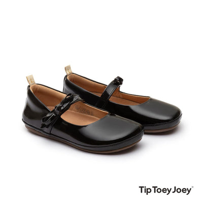 tip toey joey - Mary Jane Kids Shoes (Leather) - Patent Black - swanky boutique malta