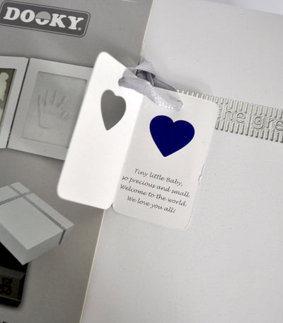 dooky - gift set handprint double frame & memory box white - swanky boutique malta