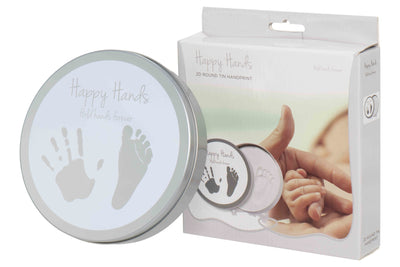 Happy Hands 2D Round Tin Hand Print - Swanky Boutique
