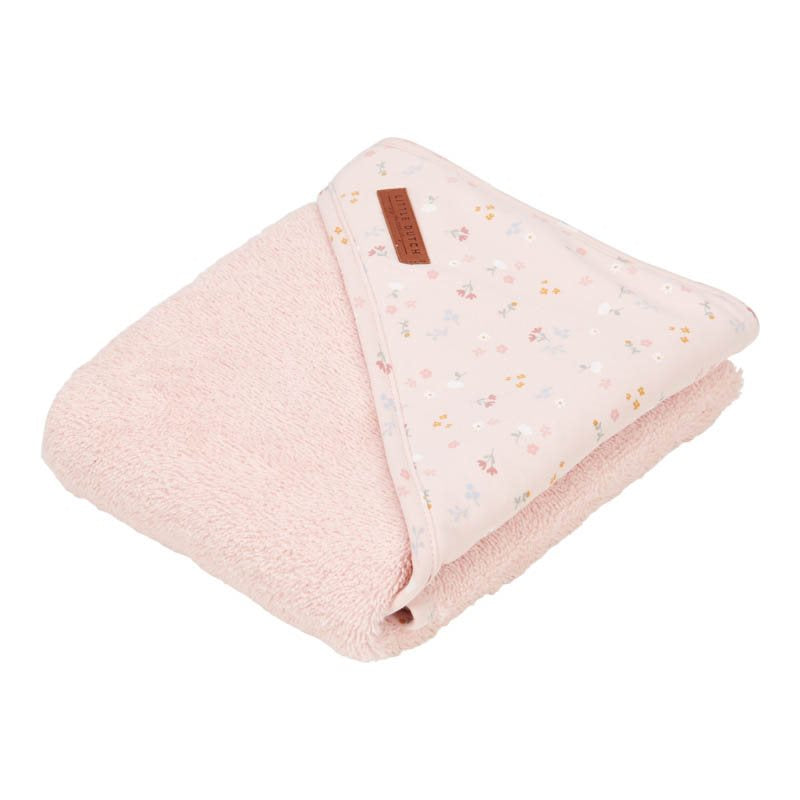 Little Dutch - Towel with Hood 100x100cm Little Pink Flowers - Swanky Boutique