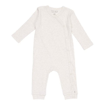 Little Dutch - One piece Wrap Suit Organic Cotton Ribbed Sand - Swanky Boutique