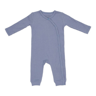 Little Dutch - One piece Wrap Suit Organic Cotton Ribbed Blue - Swanky Boutique