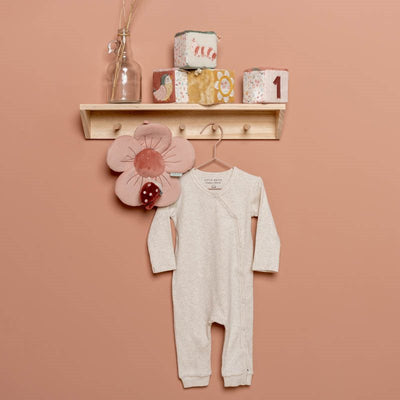 Little Dutch - One piece Wrap Suit Organic Cotton Ribbed Sand - Swanky Boutique