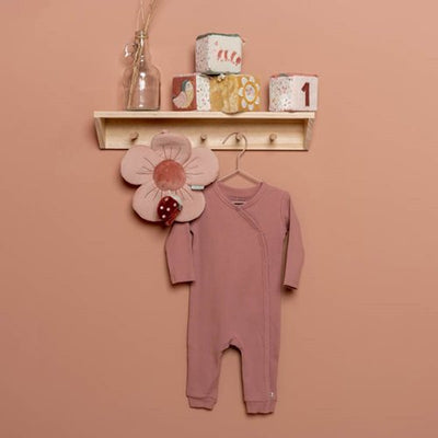 Little Dutch - One piece Wrap Suit Organic Cotton Ribbed Vintage Pink - Swanky Boutique