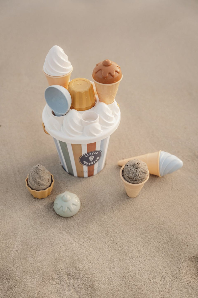 Little Dutch - Ice Cream Beach Set 14pcs Vintage Stripes - Swanky Boutique