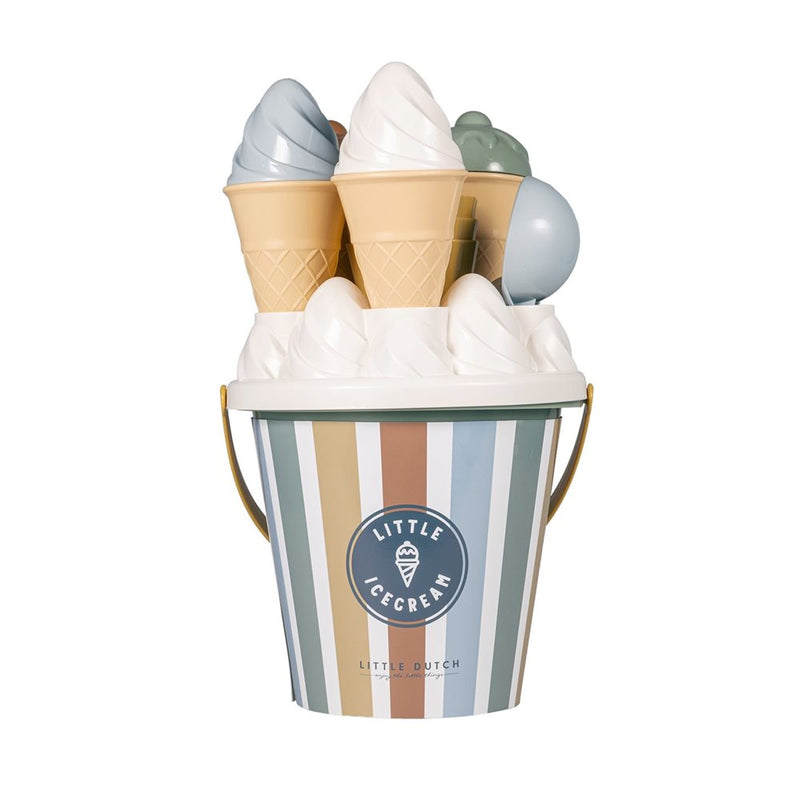 Little Dutch - Ice Cream Beach Set 14pcs Vintage Stripes - Swanky Boutique