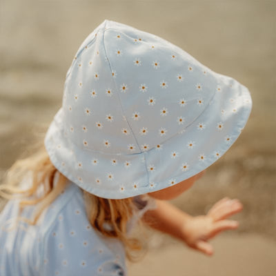 Little Dutch - Sun Hat Reversible Blue Daisies - Swanky Boutique