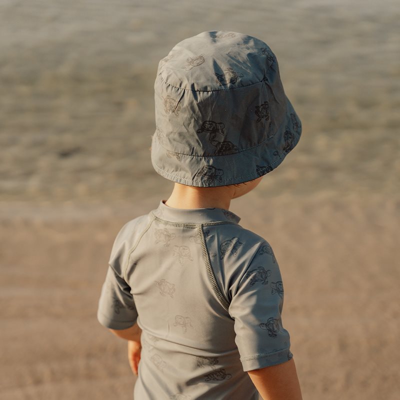 Little Dutch - Sun Hat Reversible Turtle Island Olive - Swanky Boutique
