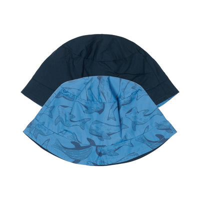 Little Dutch - Sun Hat Reversible  Sea Life Blue - Swanky Boutique