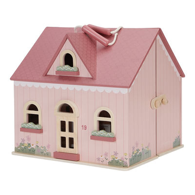 Little Dutch - Doll's House, Wooden (Small - Portable) - Pink - Swanky Boutique