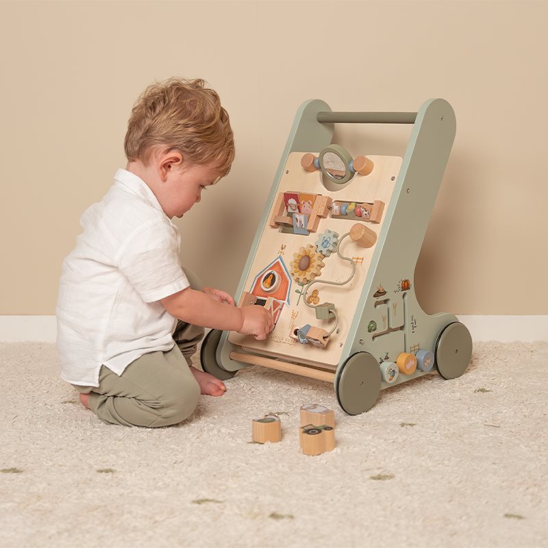 Swanky Boutique Baby Walker, Multi-Activity - Little Farm Little Dutch