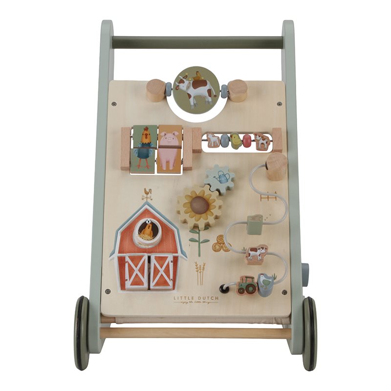 Swanky Boutique Baby Walker, Multi-Activity - Little Farm Little Dutch