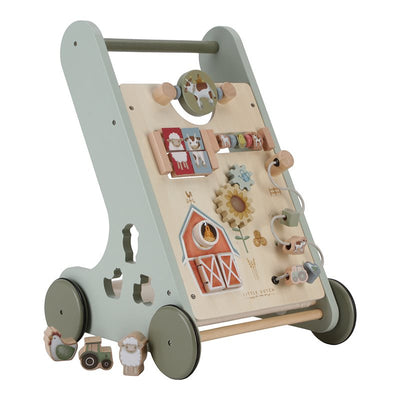 Swanky Boutique Baby Walker, Multi-Activity - Little Farm Little Dutch