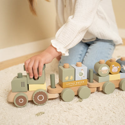 Little Dutch Stacking Train, Tractor - Little Farm - Swanky Boutique