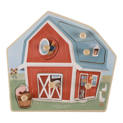 Swanky Boutique Puzzle, Wooden - Little Farm (12+ Years) Little Dutch