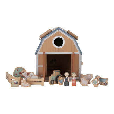 Swanky Boutique Doll's House, Wooden (Small - Portable) - Little Farm  Little Dutch