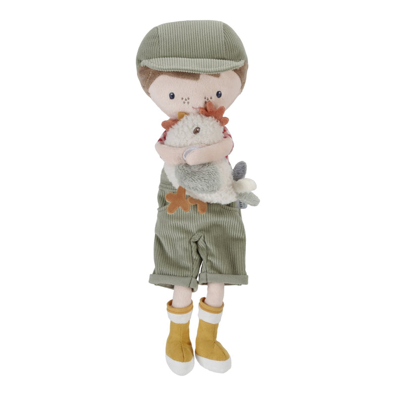 Swanky Boutique Doll, Soft 35cm - Farmer Jim & Chicken Little Farm Little Dutch