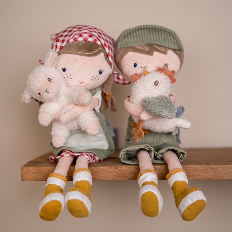 Swanky Boutique Doll, Soft 35cm - Farmer Jim & Chicken Little Farm Little Dutch