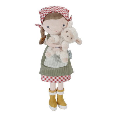 Swanky Boutique Doll, Soft 35cm - Farmer Rosa & Sheep Little Dutch Little Farm 