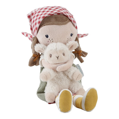 Swanky Boutique Doll, Soft 35cm - Farmer Rosa & Sheep Little Dutch Little Farm 