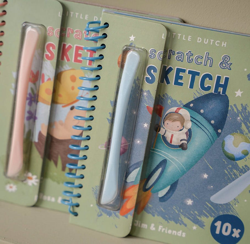 Little Dutch - Scratch & Sketch Book Jim & Friends - Swanky Boutique